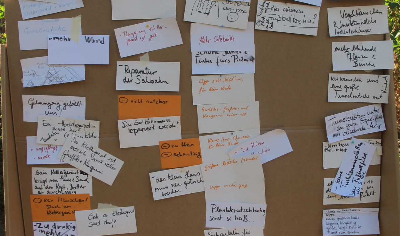 Ideensammlung zum Ameisenspielplatz