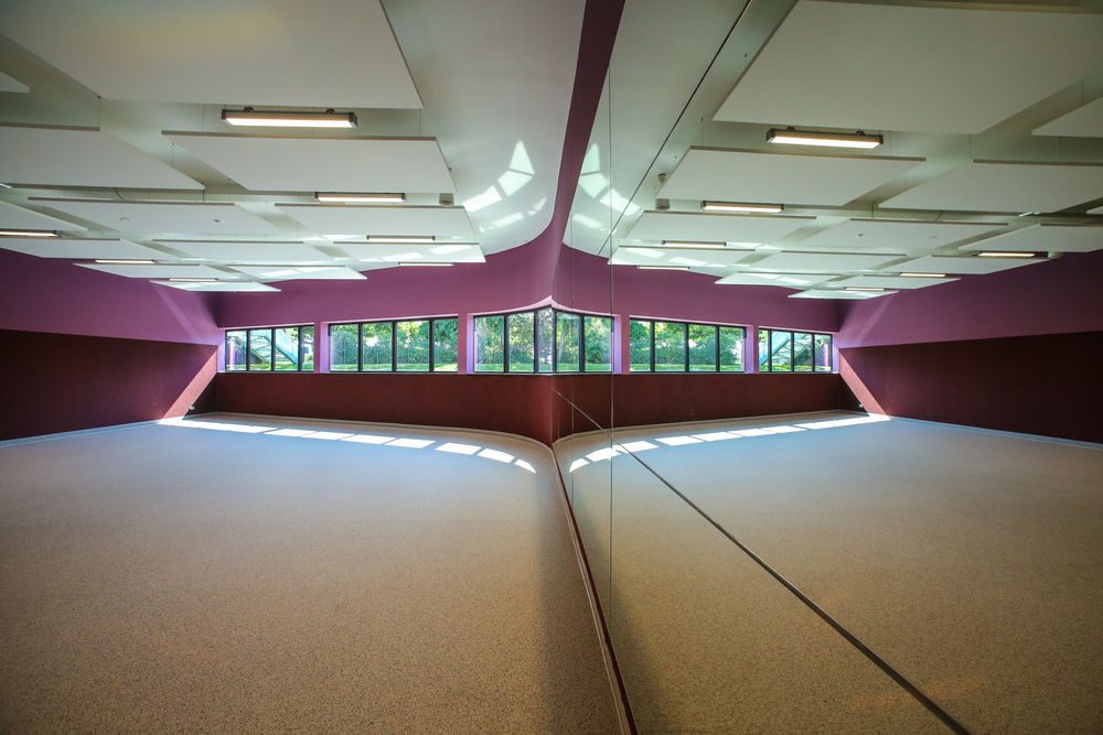 In dem Gebäude gibt es auch einen Gymnastikraum. (Foto: Landeshauptstadt Düsseldorf/Melanie Zanin)