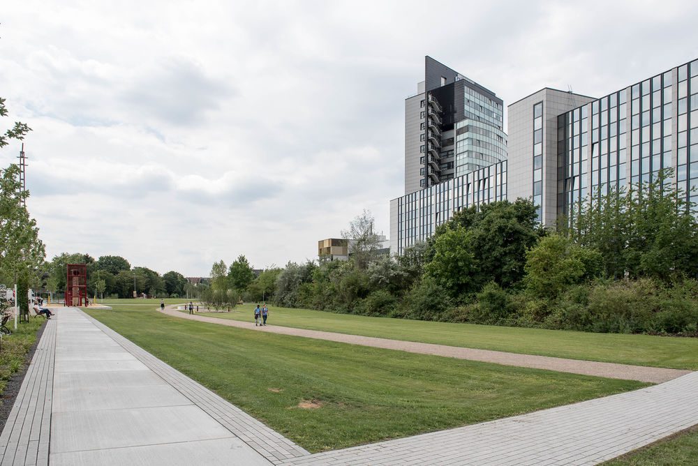 Der Stadt-Natur-Park Flingern bei seiner Eröffnung 2017. (Foto: Landeshauptstadt Düsseldorf, Uwe Schaffmeister)