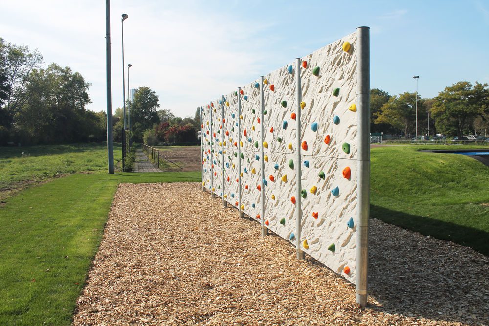 Die neue Boulderwand ... Foto: Niklas