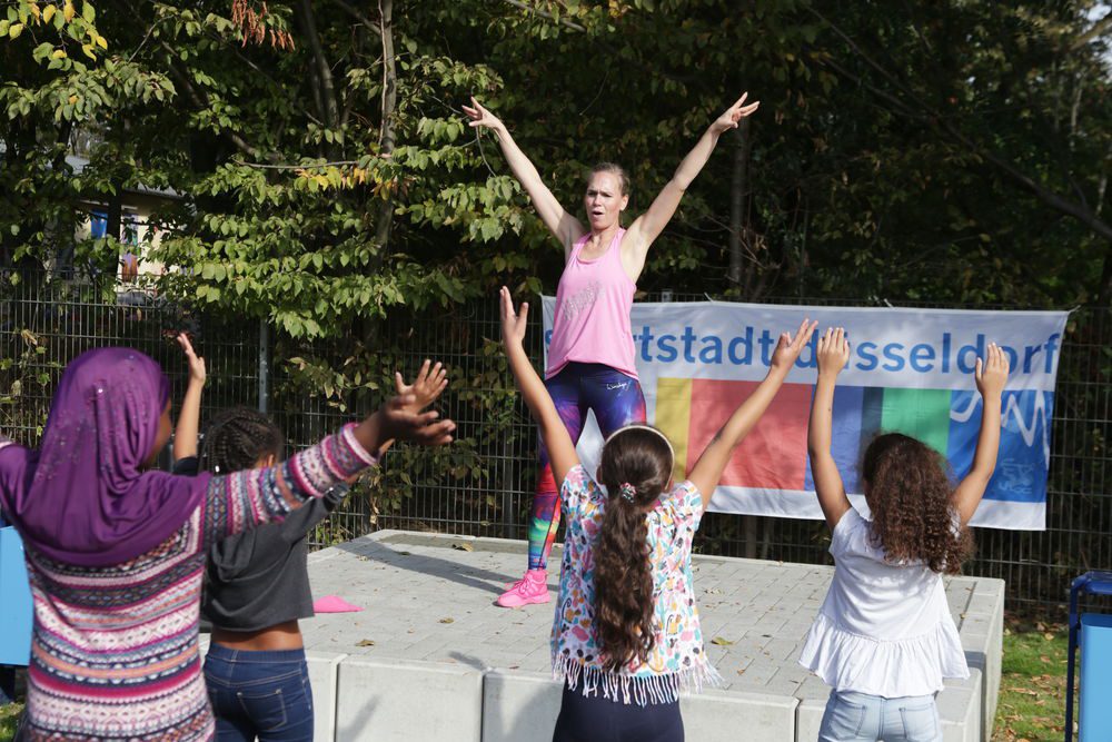 Und im Anschluss noch ein wenig Gymnastik oder Tanz. Foto: Stadt Düsseldorf/Lammert