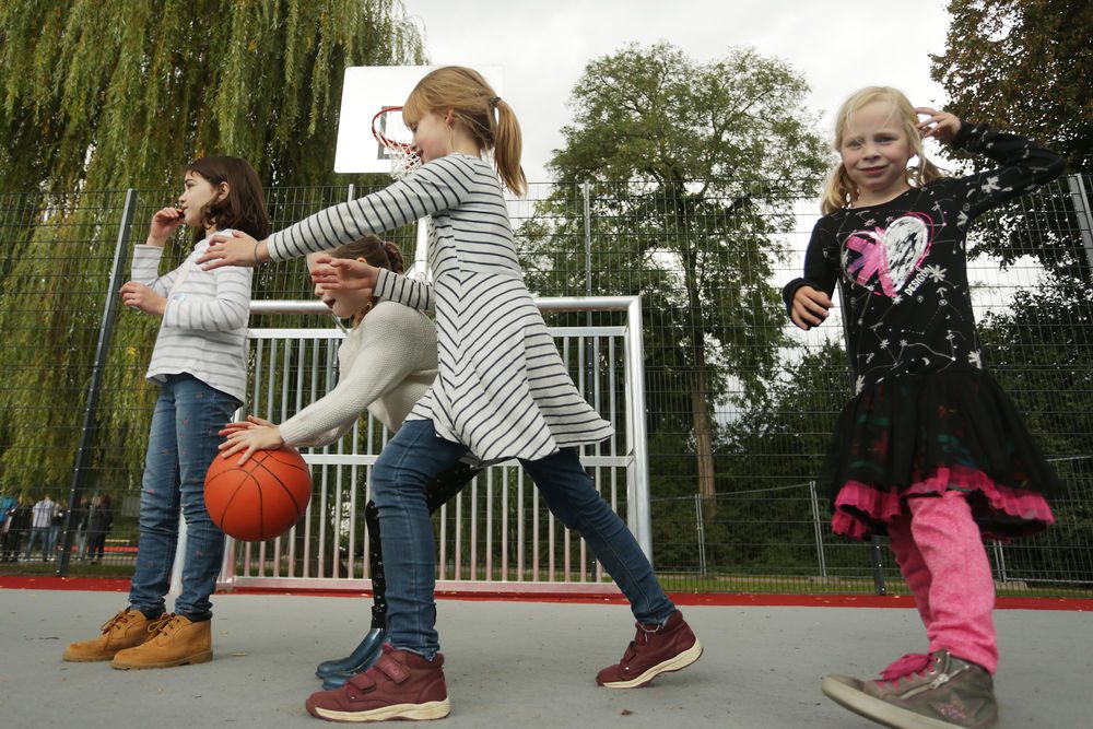 Die multifunktionale Sportfläche im Zoopark ist die vierte im Stadtgebiet. (Foto:Landeshauptstadt Düsseldorf/David Young)
