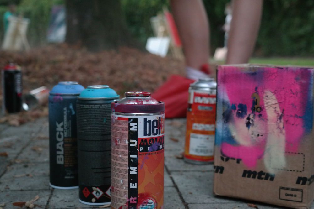 Graffiti - Jugendzentrum im Hinterhof