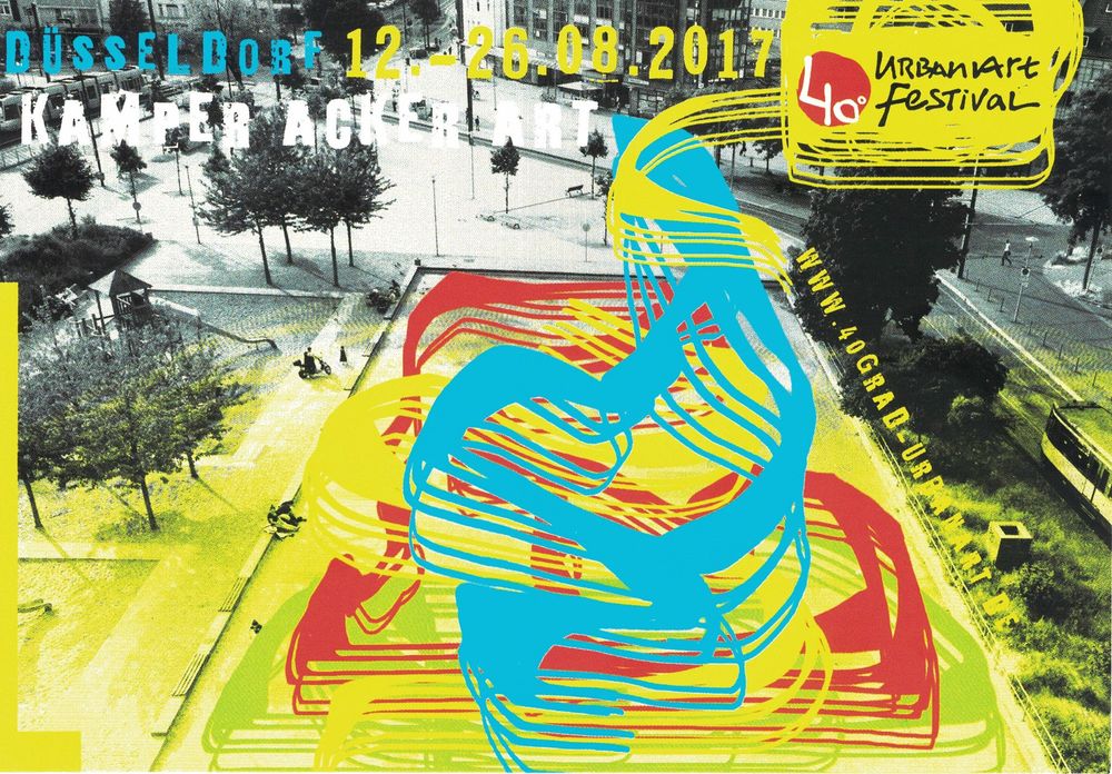 40Grad Urbanart Festival in Düsseldorf Vom 12. August bis zum 25. August findet in Holthausen das 40Grad Urbanart Festival statt. (Foto: Transurban/40Grad Urbanart Festival)