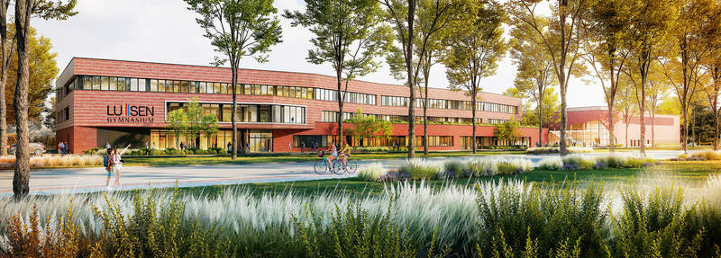 Luisen-Gymnasium erhält Neubau an der Völklinger Straße Das Luisen-Gymnasium erhält ein neues Gebäude an der Völklinger Straße. (Animation: RKW Architektur+)