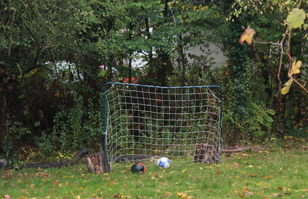 Ein Tor im Garten darf nicht fehlen, denn Fußball spielen die Jungs alle gerne. Foto: Jonathan Ein Tor im Garten darf nicht fehlen, denn Fußball spielen die Jungs alle gerne. Foto: Jonathan