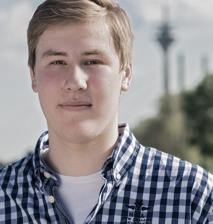 Der neu gewählte stellvertretende Sprecher Moritz Deling. Jugendrat Düsseldorf