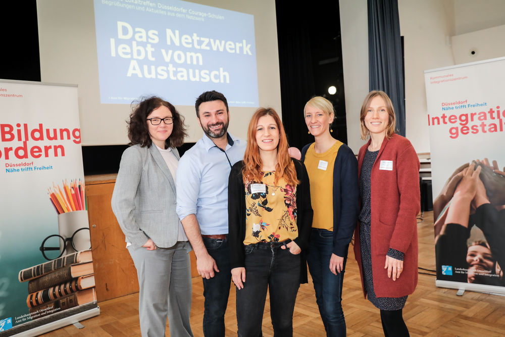 Düsseldorfer "Courage-Schulen" treffen sich für Workshops gegen Rassismus und Diskriminierung Das Treffen der Düsseldorfer "Schulen ohne Rassismus" fand im Humboldt-Gymnasium statt. (Foto: Landeshauptstadt Düsseldorf, Melanie Zanin)