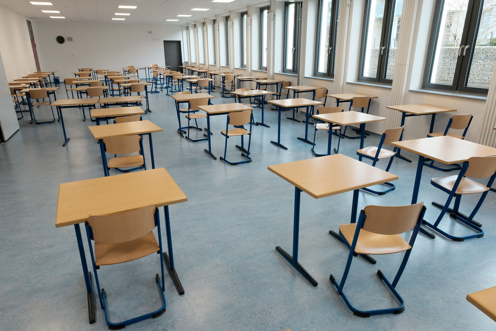 Blick in einen der neuen Klassenräume des Cecilien-Gymnasiums (Foto: Landeshauptstadt Düsseldorf/Michael Gstettenbauer)