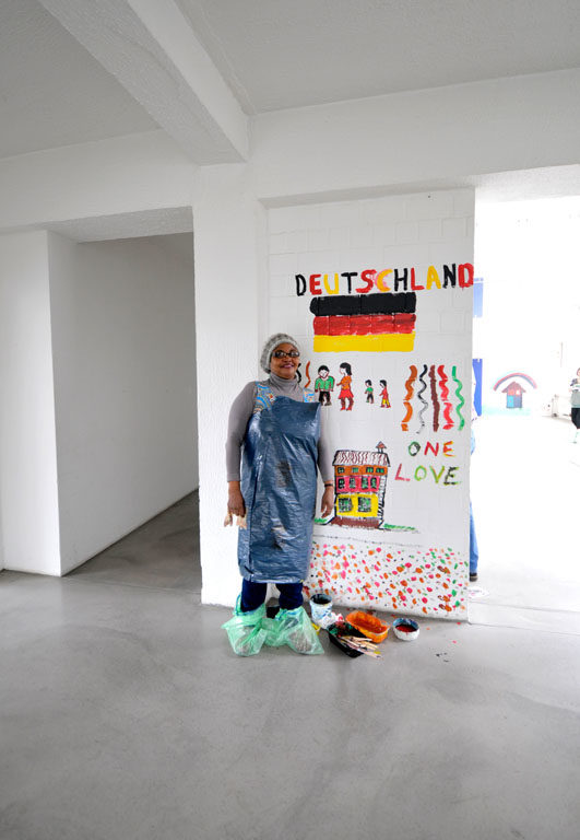 Die jungen Künstler hatten Spaß bei der Aktion. Jugendprojekt Matassa Die jungen Künstler hatten Spaß bei der Aktion. Jugendprojekt Matassa