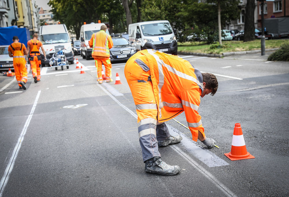 Das Radhauptnetz wird immer weiter ausgebaut. (Foto: Landeshauptstadt Düsseldorf, Melanie Zanin) Das Radhauptnetz wird immer weiter ausgebaut. (Foto: Landeshauptstadt Düsseldorf, Melanie Zanin)