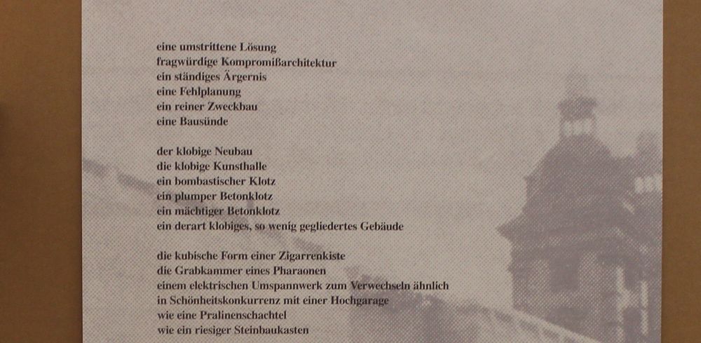 Das Gebäude wurde vorzugsweise als "Klotz" beschrieben. (Foto: Jonathan) Das Gebäude wurde vorzugsweise als "Klotz" beschrieben. (Foto: Jonathan)