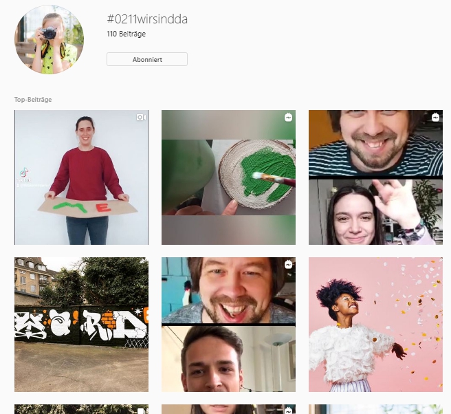 #0211WirSindDa – Ein Jahr mit Corona – und eure Freizeiteinrichtungen sind da, wenn auch anders Screenshot: Instagram