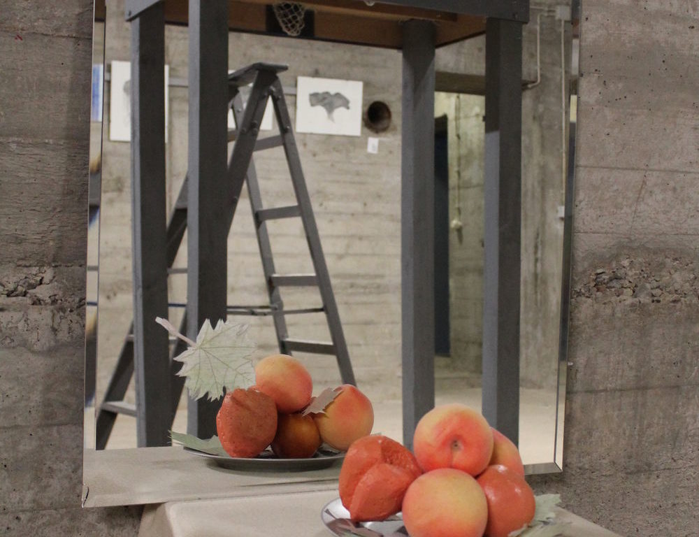 Die Umsetzung eines Stillebens in 3D. Von Alexander Kaiser. (Foto: Christina Behrens) Die Umsetzung eines Stillebens in 3D. Von Alexander Kaiser. (Foto: Christina Behrens)