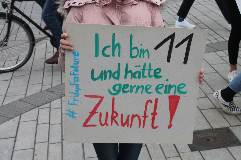 Selbst die ganz jungen, sind sich des Klimawandels bewusst. (Foto: Niklas Ester)