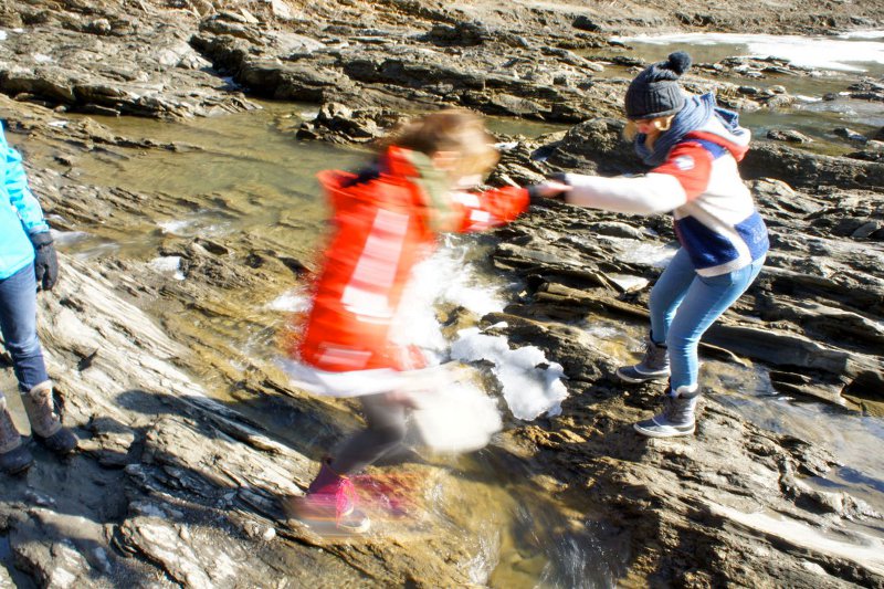 Der Weg runter in die Quechee Gorge war abenteuerlich. Oliver Ostendarp/Freies Christliches Gymnasium