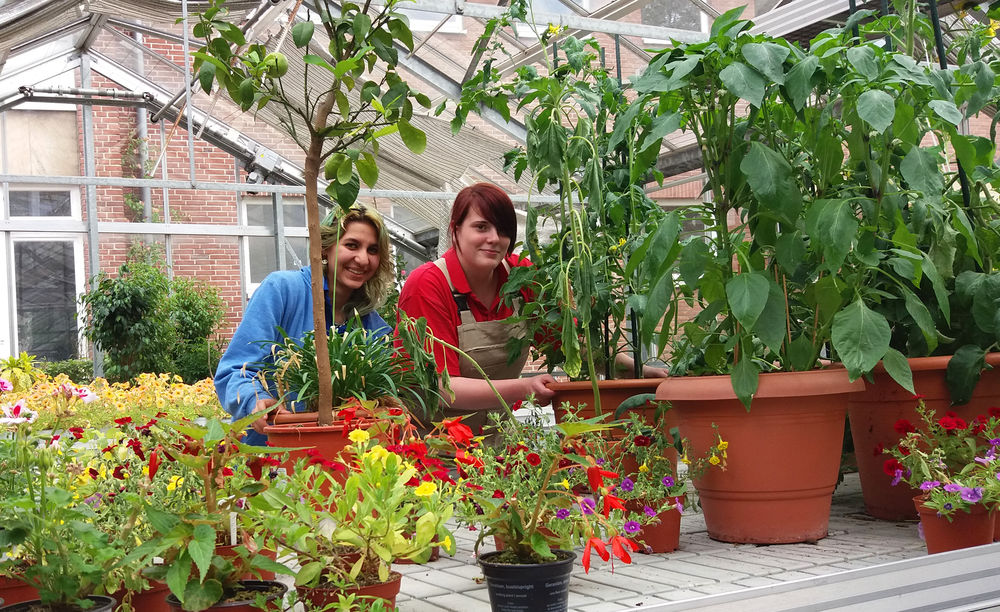 Isabell und Leo arbeiten bei der Jugendberufshilfe gerne zusammen. Für sie ist ihre Freundschaft wichtiger als die Herkunft. (Quelle: jt)