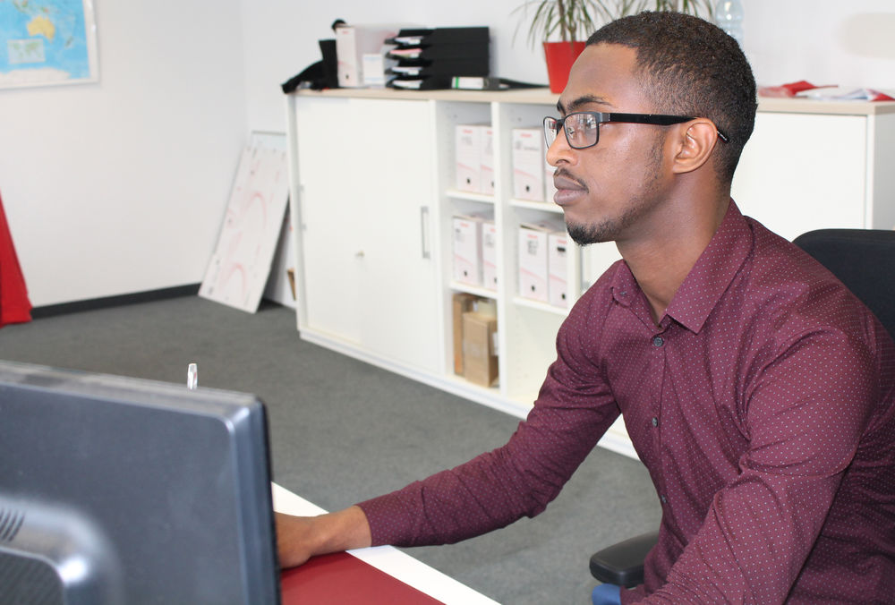 Abdirashid hat nach seinem Praktikum eine Ausbildung angeboten bekommen. (Foto: Marvin)