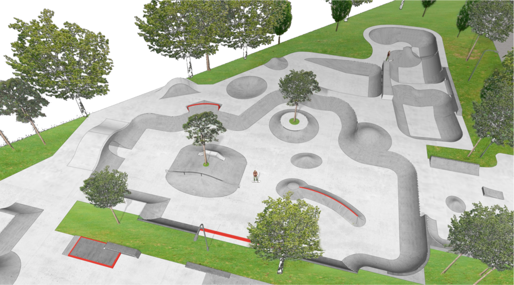 Bowl- und Flow-Area (Grafik: Fine Lines Marketing)