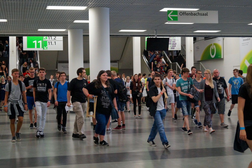 Gamescom 2016 – Zu Gast im Freizeitpark der Spiele Startschuss der Gamescom 2016 (Lena Sauermann, Johannes Hoffmeier)