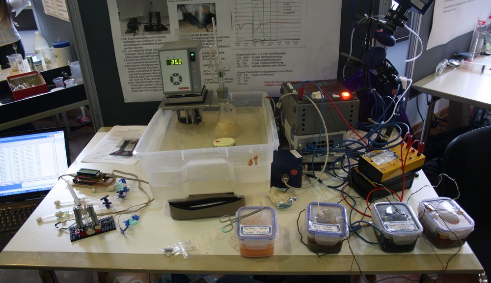 Einen Wettbewerb für die Forscher über 15 Jahre und einen für die jüngeren. Zum Teil waren Projekte auch sehr komplex. (Foto: Jonathan) Einen Wettbewerb für die Forscher über 15 Jahre und einen für die jüngeren. Zum Teil waren Projekte auch sehr komplex. (Foto: Jonathan)