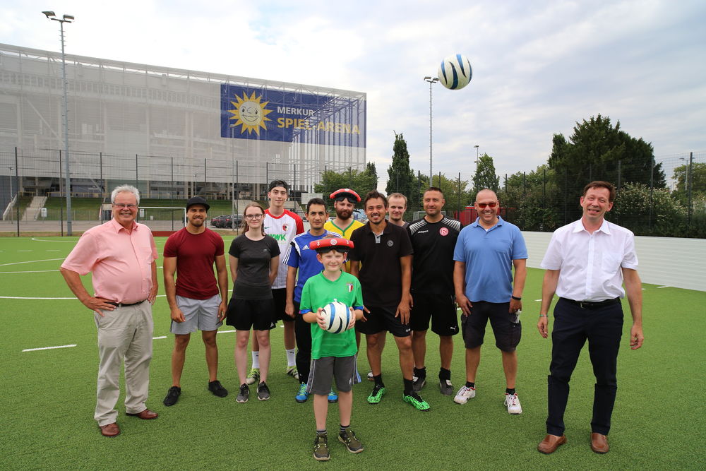Neues Trainingsgelände für Fortunas Blindenmannschaft © Landeshauptstadt Düsseldorf/Ingo Lammert