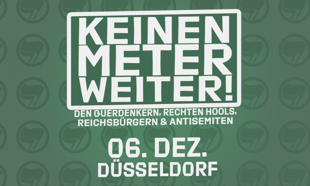 Mitdenken statt Querdenken – Stellungnahme zur Anti-Corona-Demo Der Jugendring unterstützt den Aufruf von "Düsseldorf stellt sich quer". (Grafik: Düsseldorf stellt sich quer)
