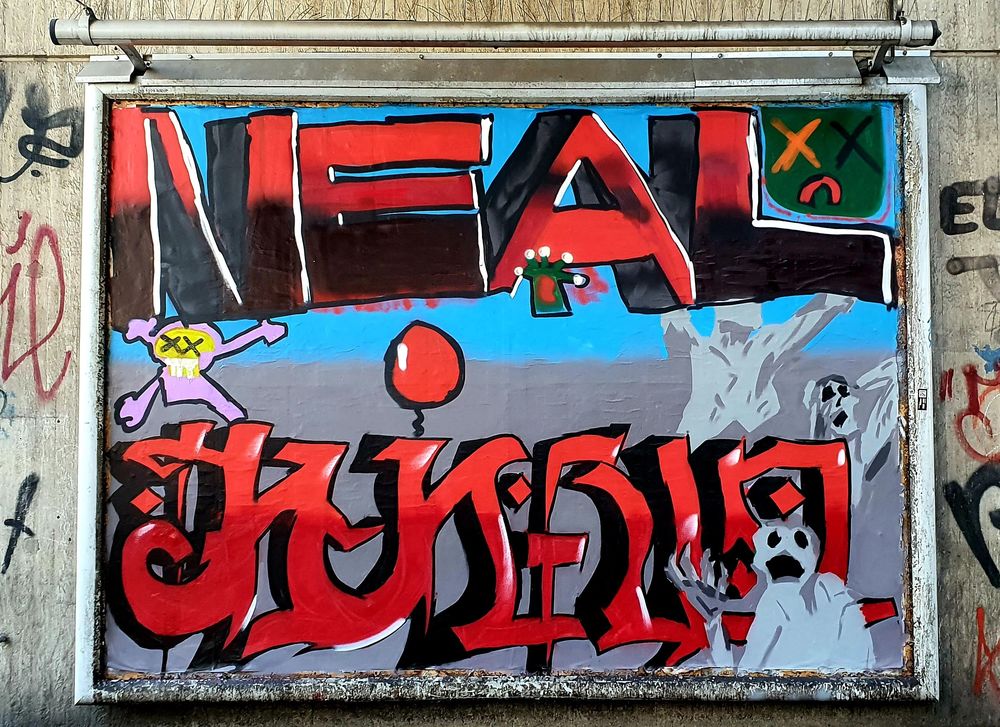 Graffitiworkshop: Eure Kunst im öffentlichen Raum Fertige Plakatfläche, Standort Kultur