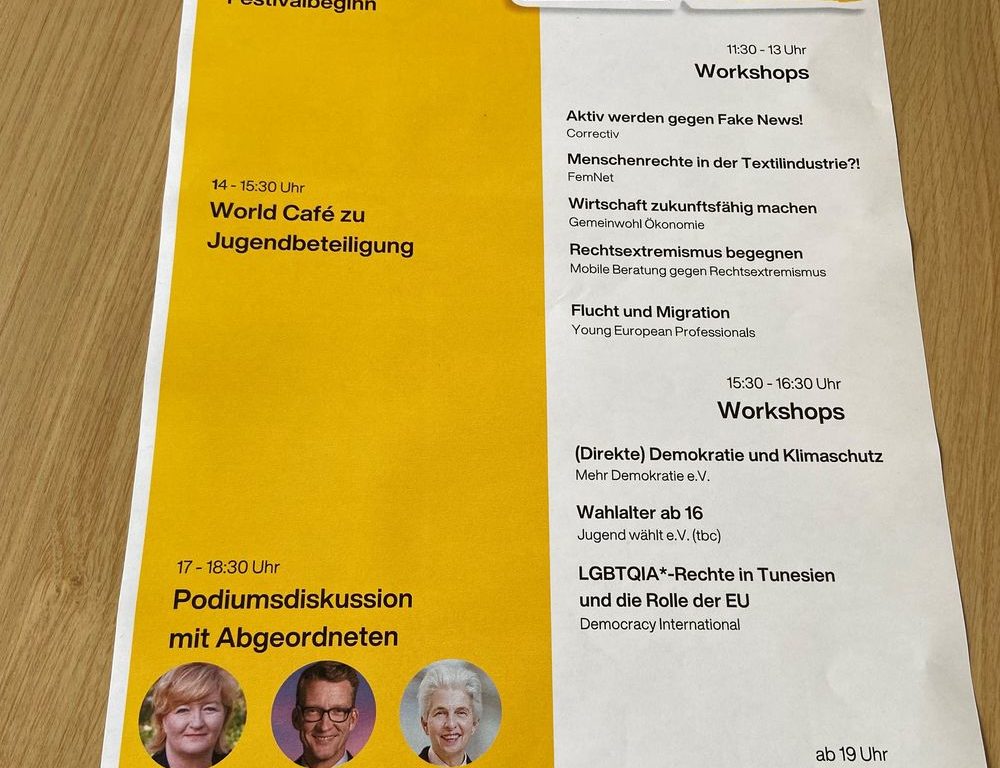 Das war das Programm des Tages. (Foto: youpod / Prisca) Das war das Programm des Tages. (Foto: youpod / Prisca)