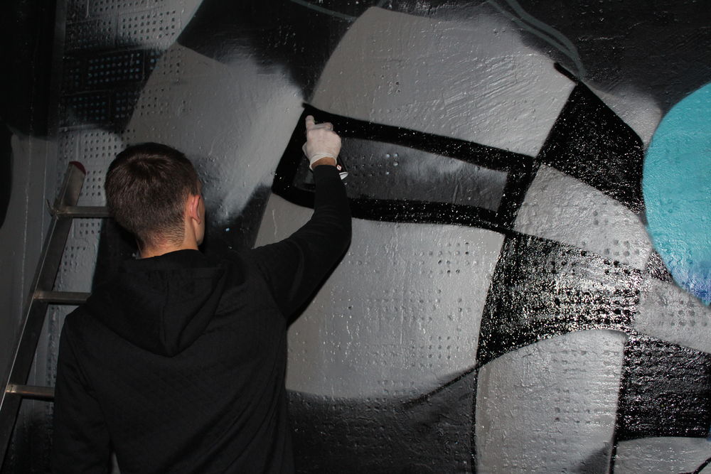 Auf der Kiefernstraße wurde, wie in den Jahren zuvor gesprayt. (Foto: Jonathan) Auf der Kiefernstraße wurde, wie in den Jahren zuvor gesprayt. (Foto: Jonathan)