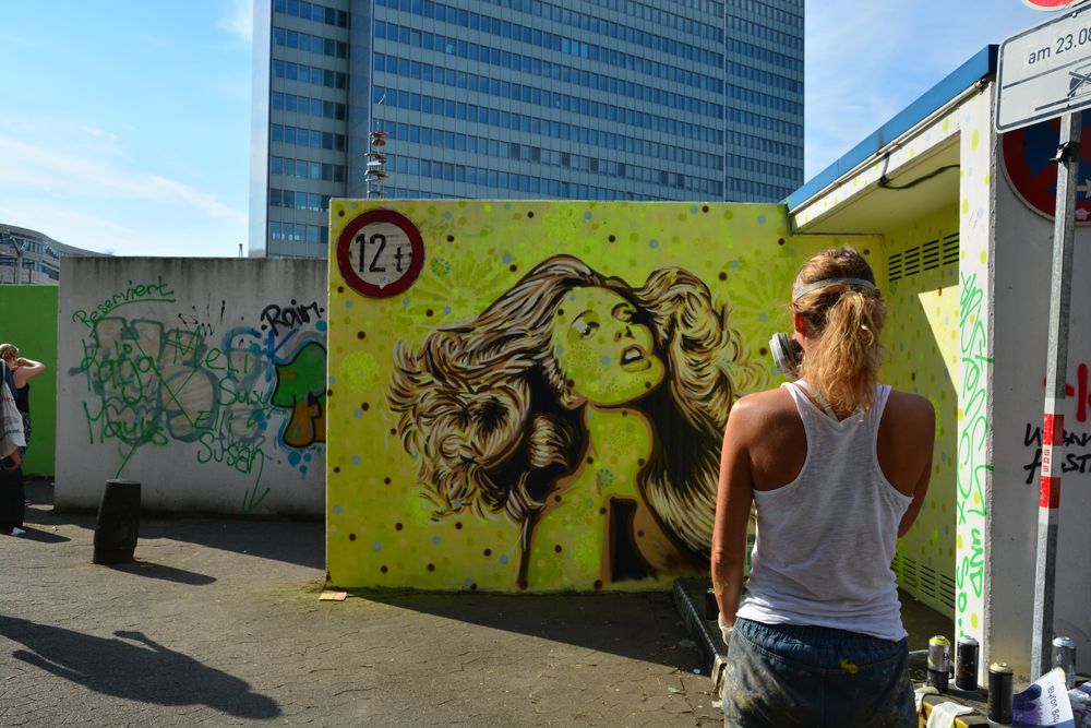 Erste Kunstwerke des 40Grad UrbanArt-Festivals Erste Kunstwerke des 40Grad UrbanArt-Festivals