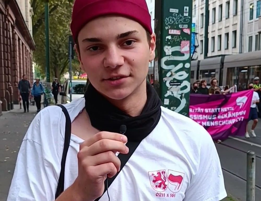 Ein Sprecher für Jugend gegen Rechtsruck. (Foto: youpod)