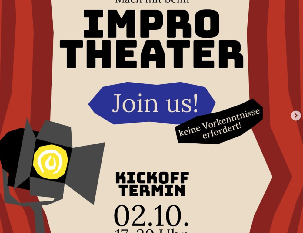 Im Café Freiraum wird jede Woche Mittwoch Improtheater gespielt. (Foto: AStA Improtheater Hochschule Düsseldorf)