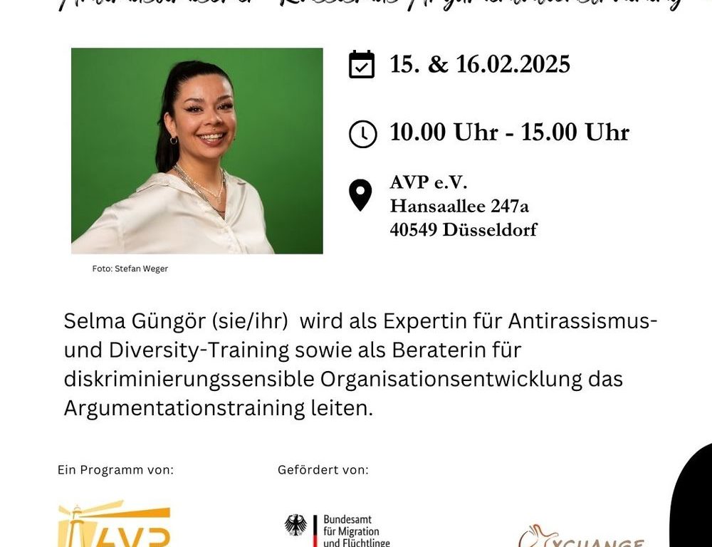 1.jpg - Workshop und Argumentationstraining: Antimuslimischer Rassismus (Grafik: AVP e.V.)
