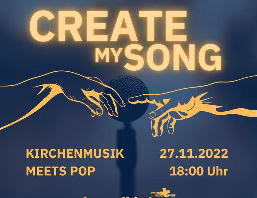 unnamed (23).jpg - Create my Song – Kirchenmusik meets Pop Sei dabei, wenn Kirchenmusik auf Pop trifft- und das live in der Christuskirche. (Bild: Evangelische Jugendkirche Düsseldorf)