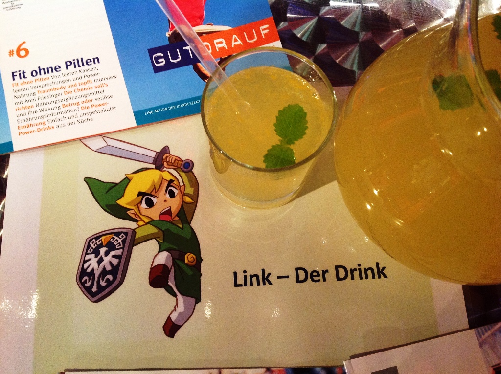 Link Drink.jpg - „Cooking Games“ Kochen auf der Gamescom - youpod