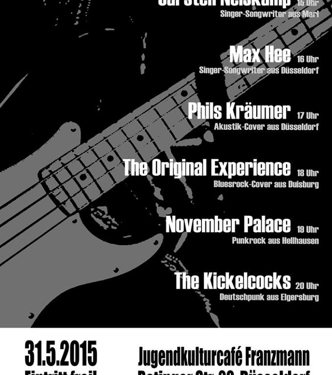 Plakat_Jugendkulturcafe_Franzmann.jpg - Neues Jugendkulturcafé in der Altstadt - Jugendkulturcafé Franzmann Es geht los: Direkt am ersten Öffnungstag gibt es viele Konzerte. Jugendkulturcafé Franzmann