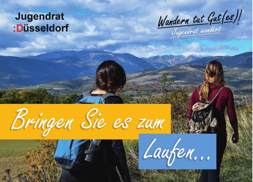 Postkarten Karte 1-1.png - Wandern tut Gut(es)! – Jugendrat wandert und sammelt dabei Geld für Afrika Postkartenmotiv der Aktion "Wandern tut Gut(es)!"
