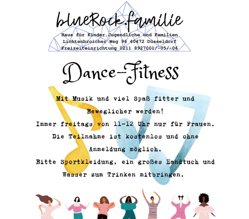 Freitags gibt's Dance Fitness. (Foto: blueRock.familie)