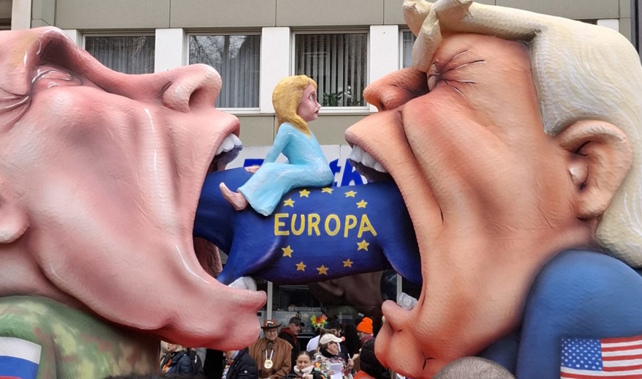 Rosenmonztagszug 2026 Mottowagen Tilly Trump Putin (Foto: youpod.de)