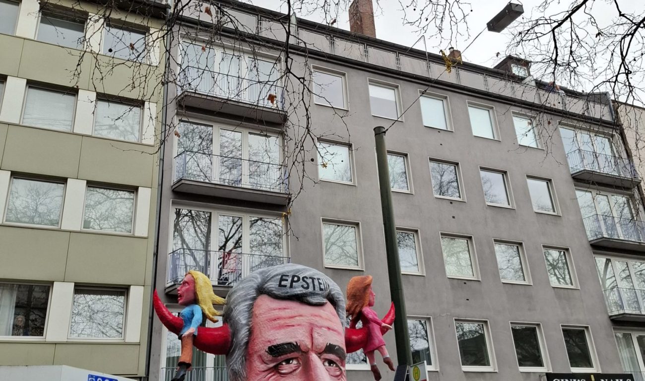 Rosenmonztagszug 2026 Mottowagen Tilly Epstein (Foto: youpod.de)