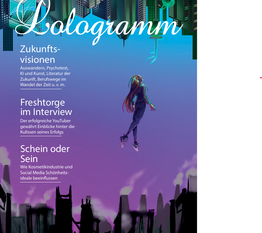 DIe ausgezeichnete 14. Ausgabe der Düsseldorfer Schülerzeitung "Lologramm". (Grafik: Cover Lologramm)